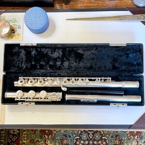 Gemeinhardt 3SHB (French style, inline G, sterling headjoint, plated body)